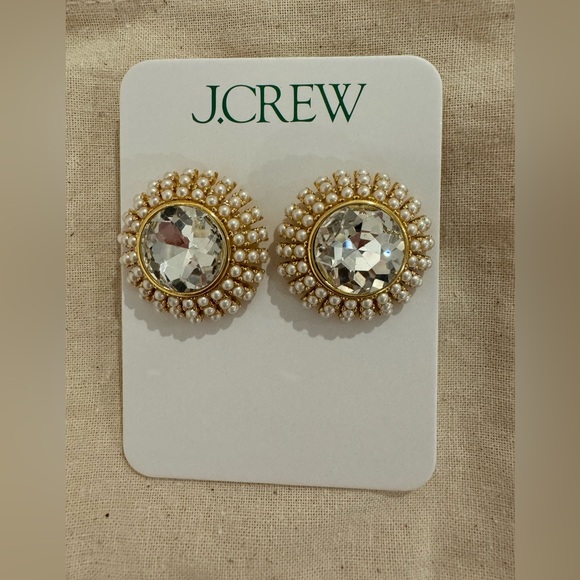 J.Crew Pearl Sparkle Earrings - Picture 2 of 4